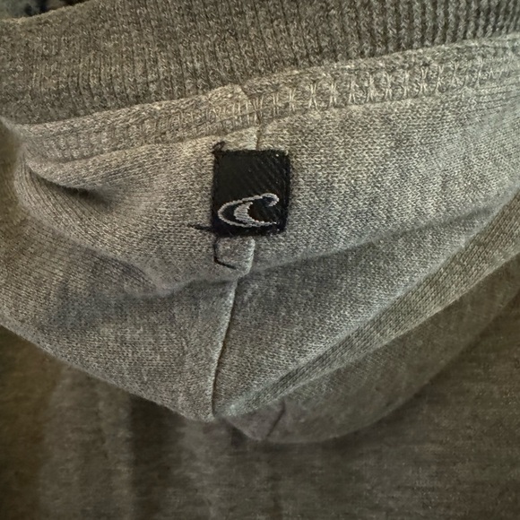 O’Neill Grey Striped Hood Full Zip Hooded Sweatshirt • XLarge - Picture 4 of 6